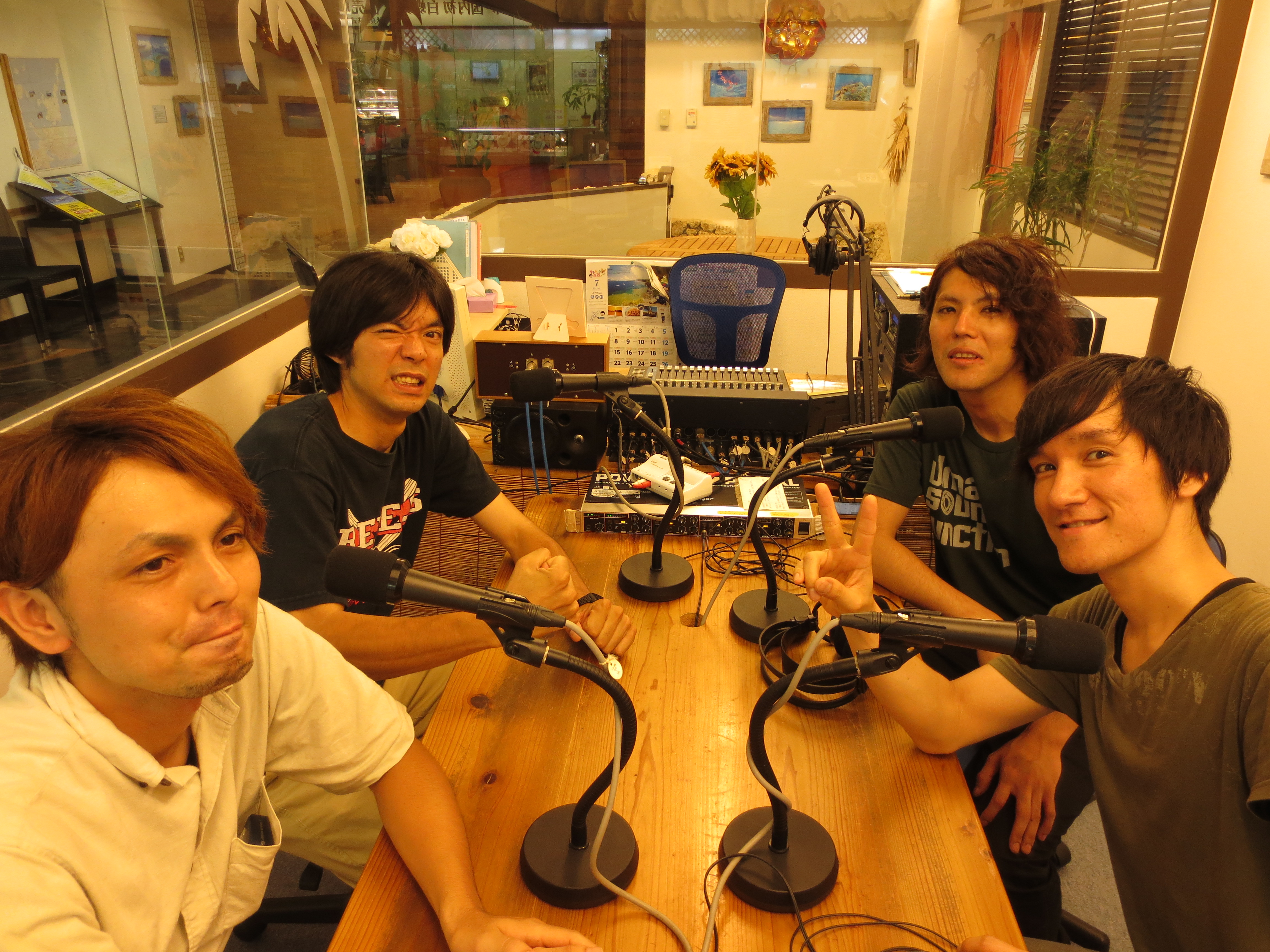 ulma sound junction ライブを前に来社 | FMいしがきサンサンラジオ